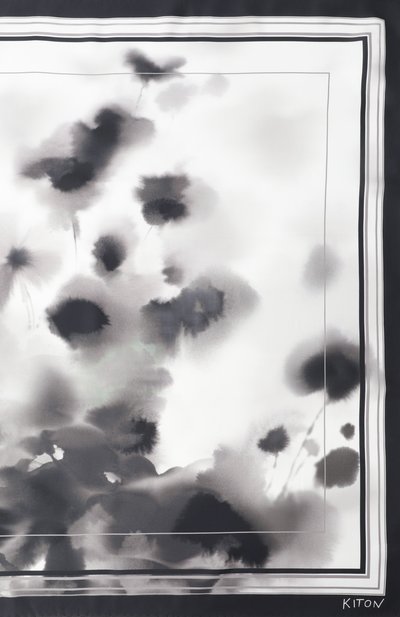 Шелковый платок KITON, арт. D53754K0530H03, фото 3