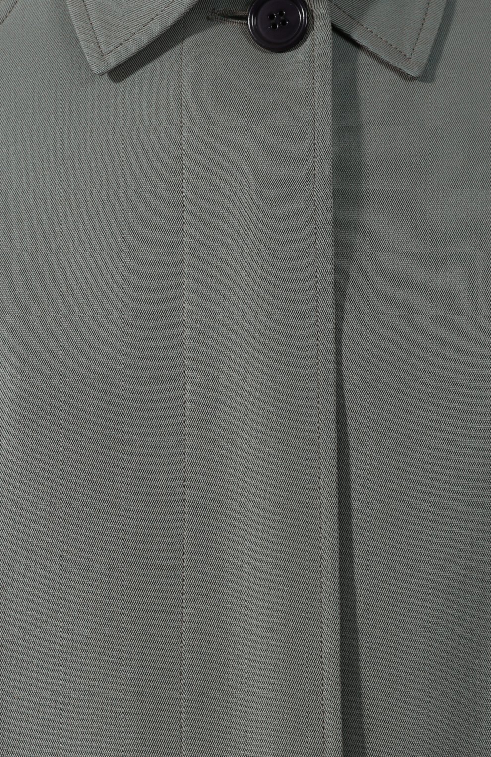 Плащ DRIES VAN NOTEN бирюзового цвета по цене 89950 руб., арт. 192-30239-8366, фото 5 Плащ DRIES VAN NOTEN, арт. 192-30239-8366, фото 5