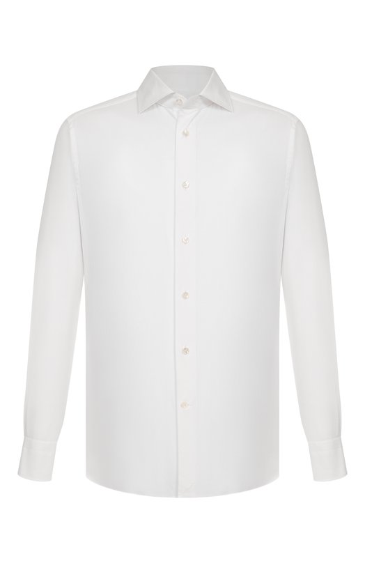 Хлопковая сорочка Zegna 9MS0BA/904100A9 Белый 9MS0BA/904100A9