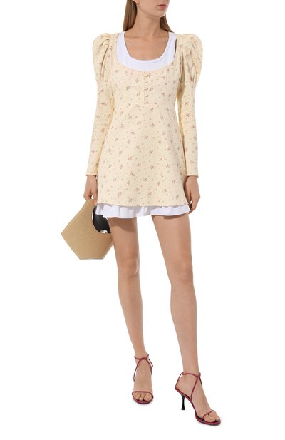 Хлопковое платье BOTROIS кремового цвета по цене 17340 руб., арт. SKU7017355, фото 2 Хлопковое платье BOTROIS, арт. SKU7017355, фото 2