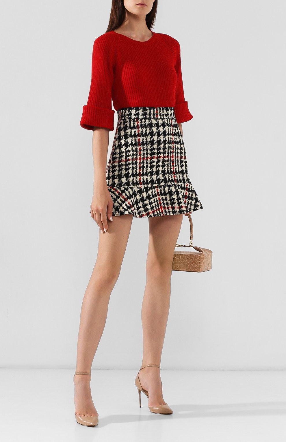 Шерстяная юбка REDVALENTINO разноцветного цвета по цене 19750 руб., арт. SR3RAC45/499, фото 2 Шерстяная юбка REDVALENTINO, арт. SR3RAC45/499, фото 2