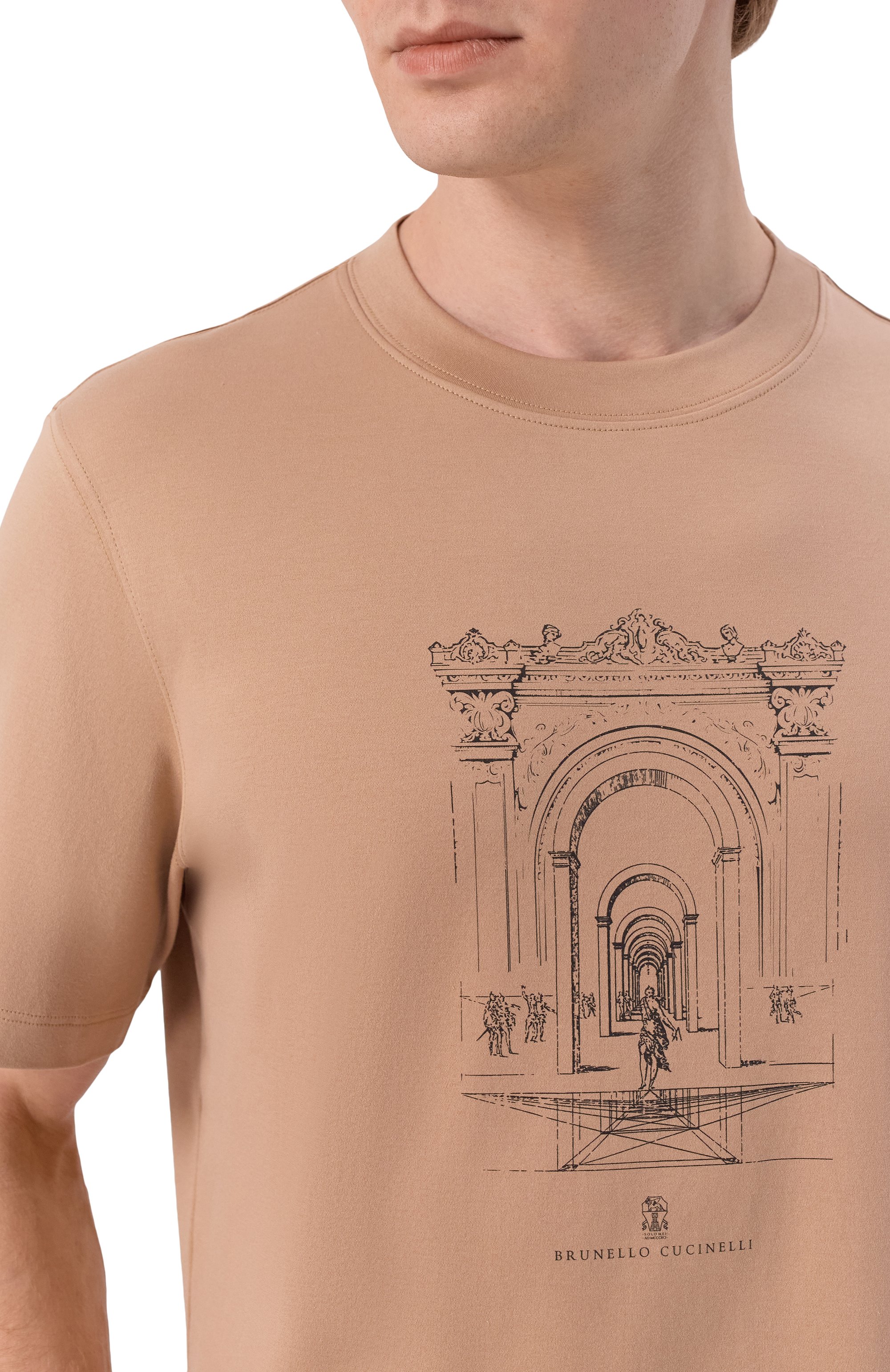 Хлопковая футболка BRUNELLO CUCINELLI, арт. ML8248521P, фото 5