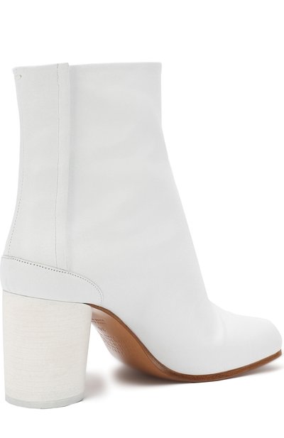 Кожаные ботильоны на устойчивом каблуке MAISON MARGIELA, арт. S58WU0161/SY0436, фото 4