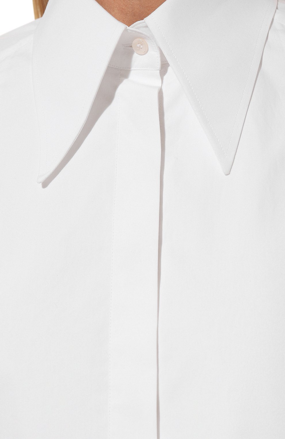 Хлопковая рубашка DOLCE & GABBANA белого цвета по цене 59950 руб., арт. F5Q63T/FU5T9, фото 5 Хлопковая рубашка DOLCE & GABBANA, арт. F5Q63T/FU5T9, фото 5