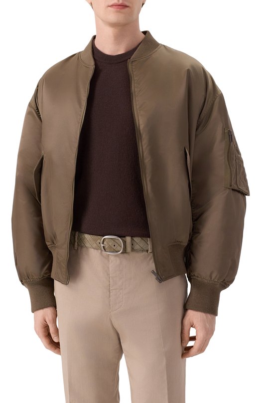 Замшевый ремень Bottega Veneta 837520/V1QE1 Бежевый  837520/V1QE1 Фото 2