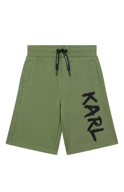 Хлопковые шорты KARL LAGERFELD KIDS, арт. Z31082