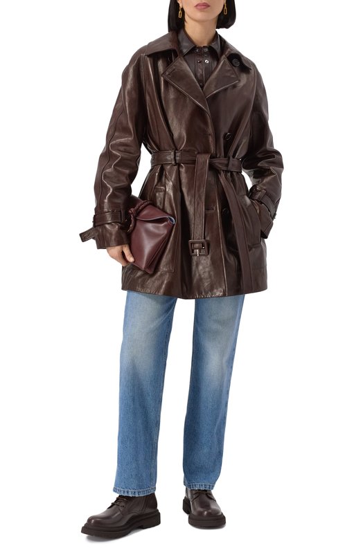 Кожаные ботинки Brunello Cucinelli MZ0LG3036P Коричневый  MZ0LG3036P Фото 2