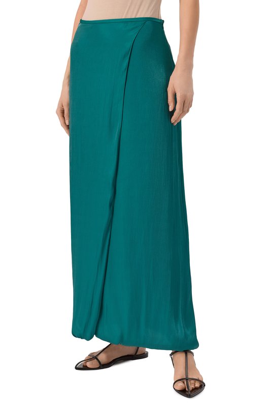 Атласная юбка Giorgio Armani GW000807/TE13893 Зелёный  GW000807/TE13893 Фото 3