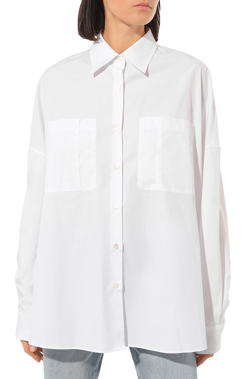 Хлопковая рубашка DRIES VAN NOTEN, арт. 231-010706-6321, фото 3