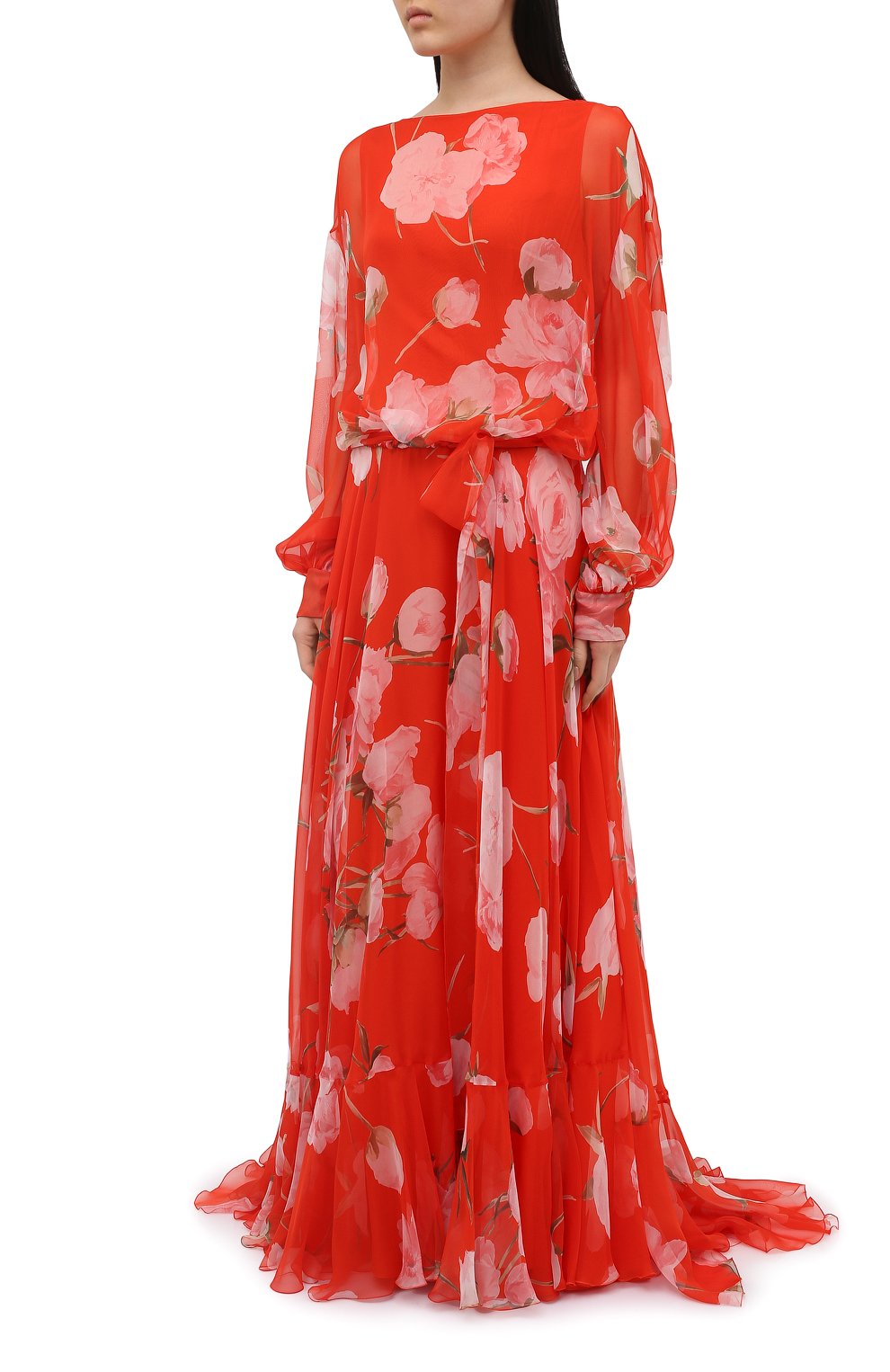 Шелковое платье VALENTINO, арт. VB0VDBZ56DN, фото 3