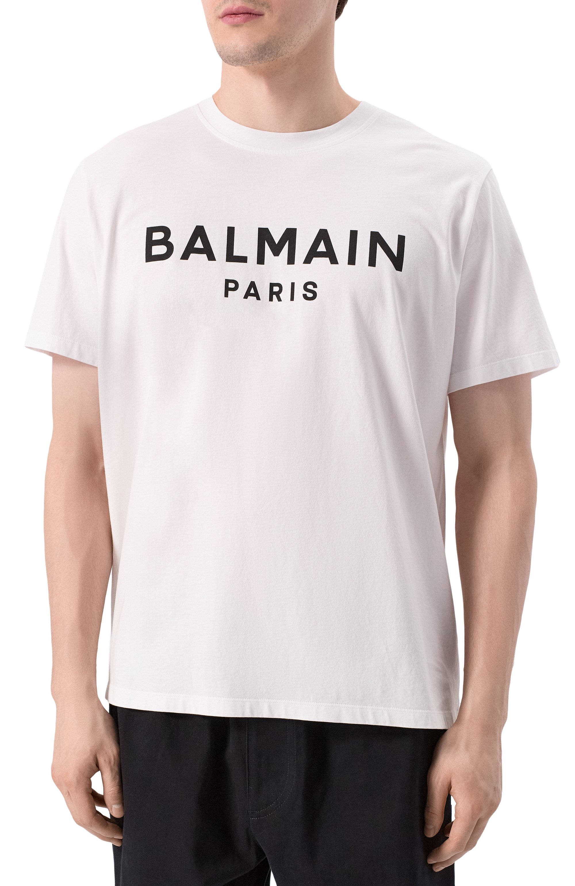 Хлопковая футболка BALMAIN, арт. EH1EG010/BB73, фото 3