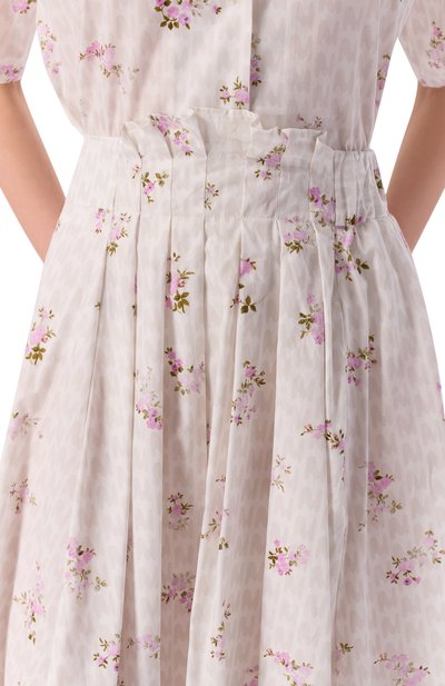 Хлопковая юбка MSGM белого цвета по цене 52000 руб., арт. 4041MDD19/267154, фото 5 Хлопковая юбка MSGM, арт. 4041MDD19/267154, фото 5