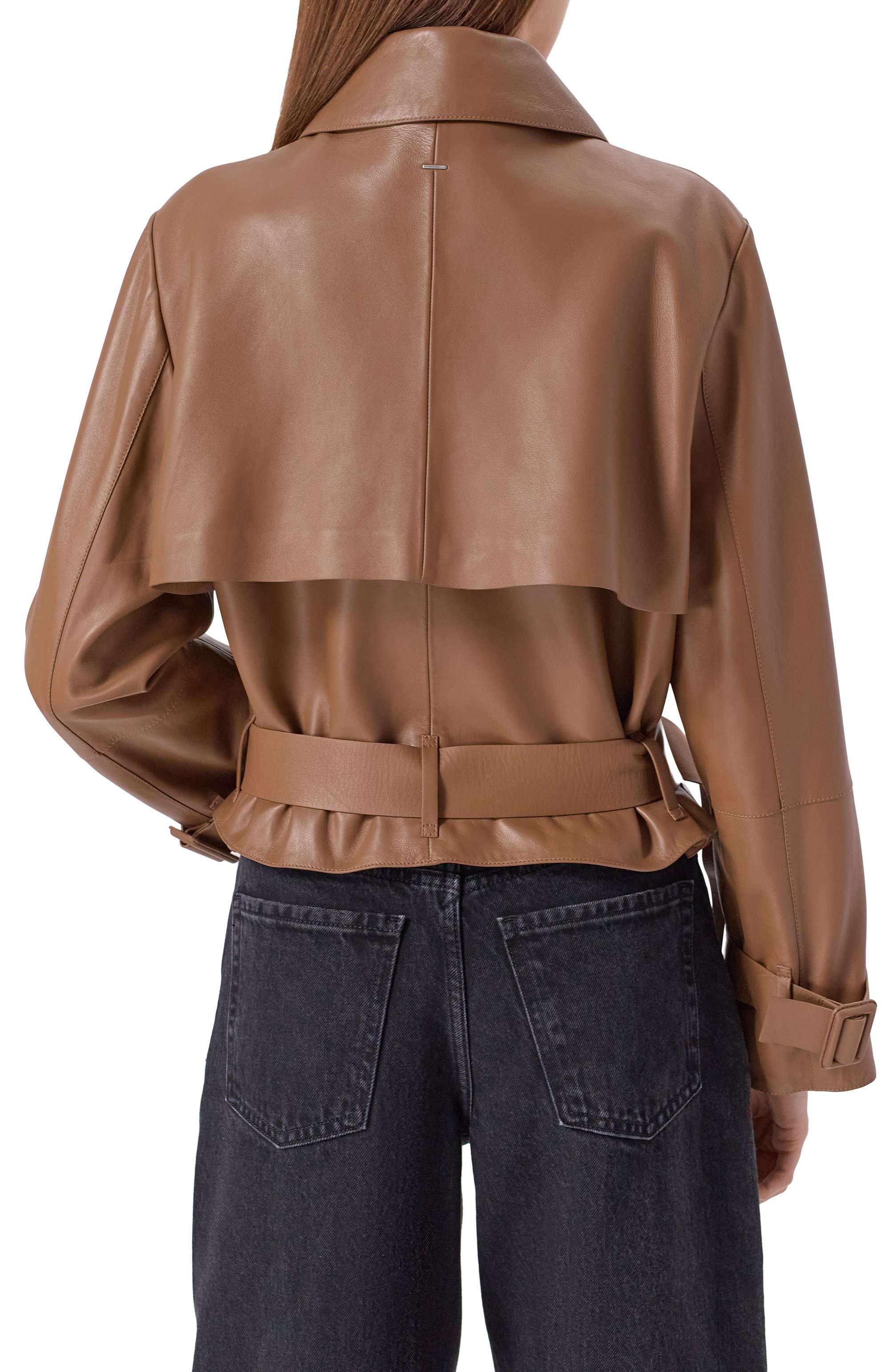 Кожаный тренч BOSS, арт. 50541289, фото 4