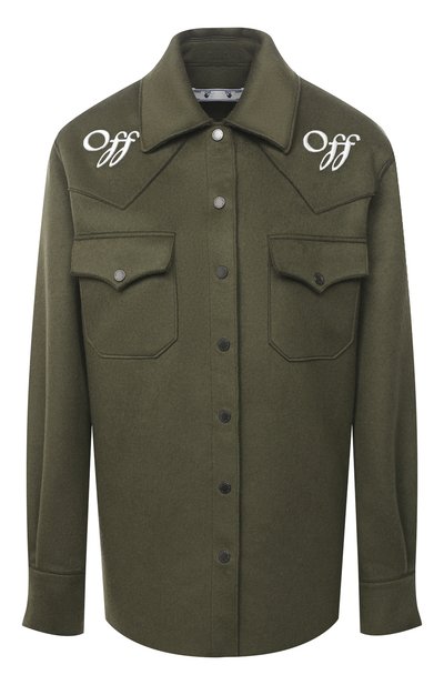 Шерстяная куртка-рубашка OFF-WHITE, арт. 0WEA225E20FAB0015601, фото 1