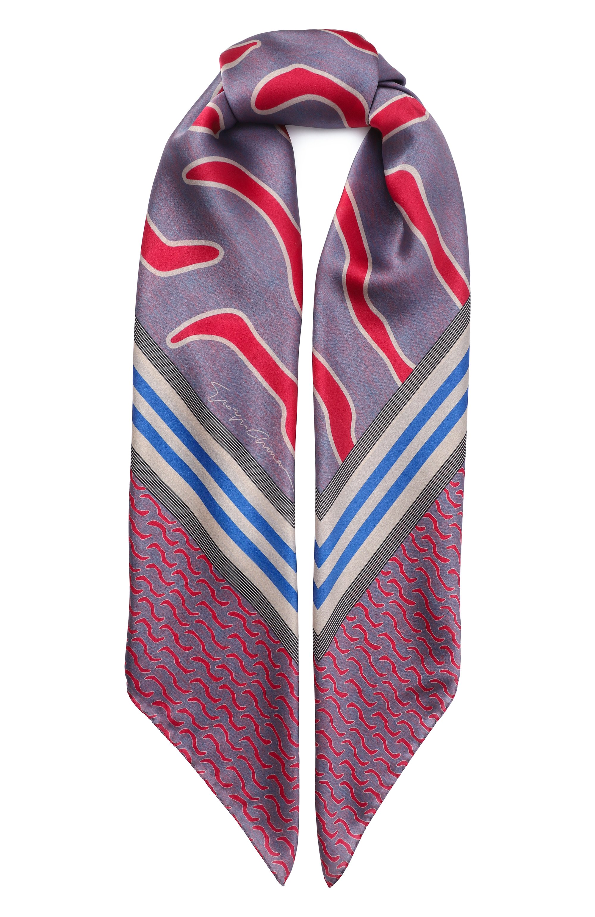 Шелковая шаль GIORGIO ARMANI, арт. GW000837/AF14829, фото 1