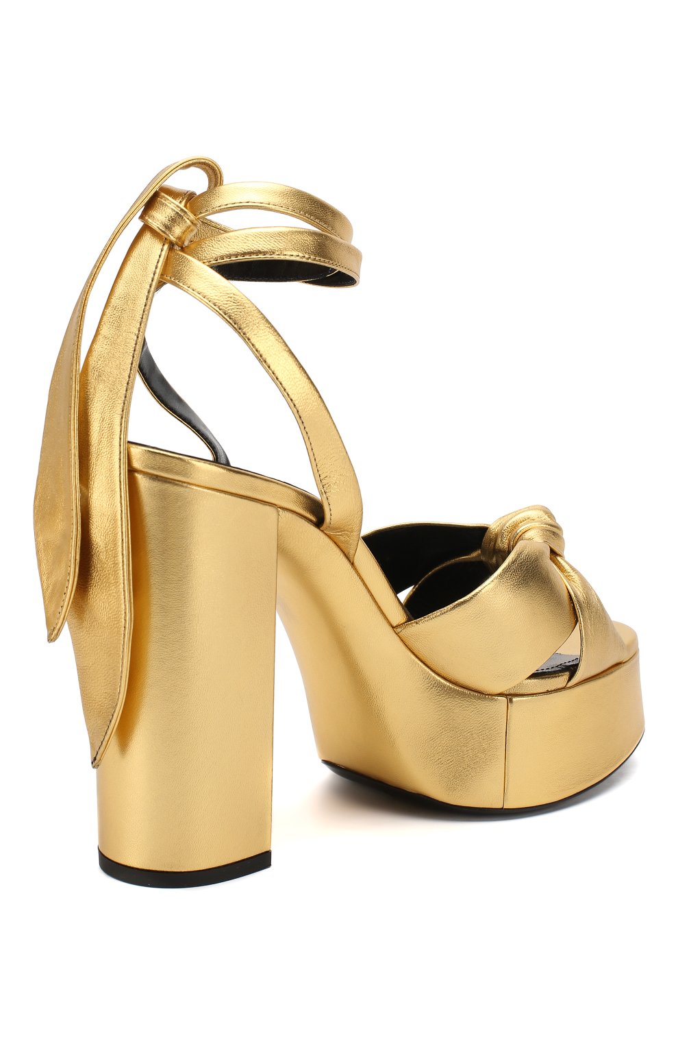 Кожаные босоножки bianca SAINT LAURENT, арт. 606716/0XQ00, фото 4