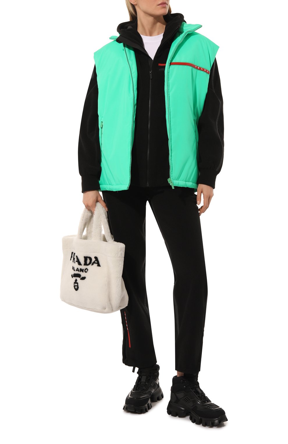 Толстовка prada linea rossa PRADA черного цвета по цене 190000 руб., арт. 138578-1ZN9-F0002-212, фото 2 Толстовка prada linea rossa PRADA, арт. 138578-1ZN9-F0002-212, фото 2