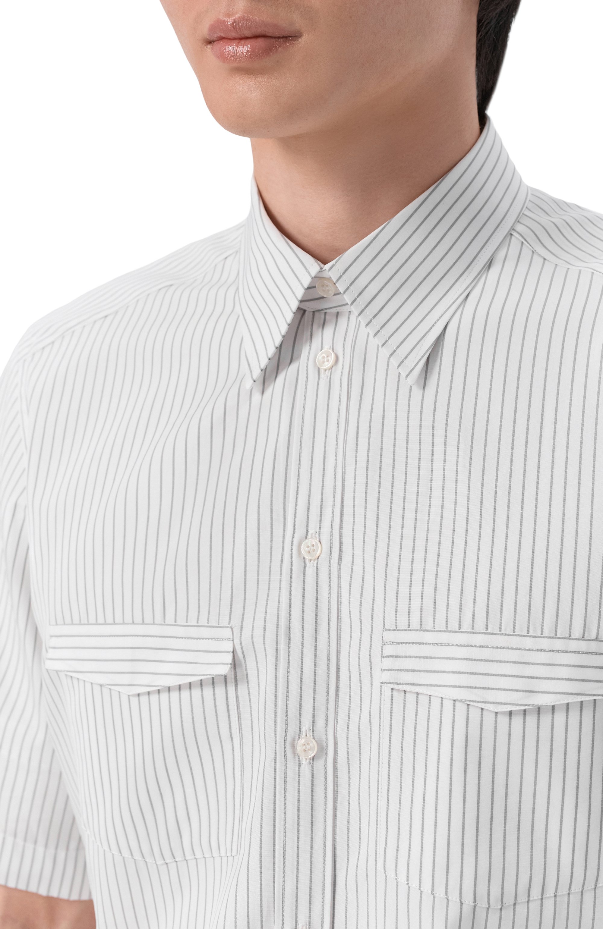 Хлопковая рубашка DOLCE & GABBANA, арт. G50C6T/FR50B, фото 5