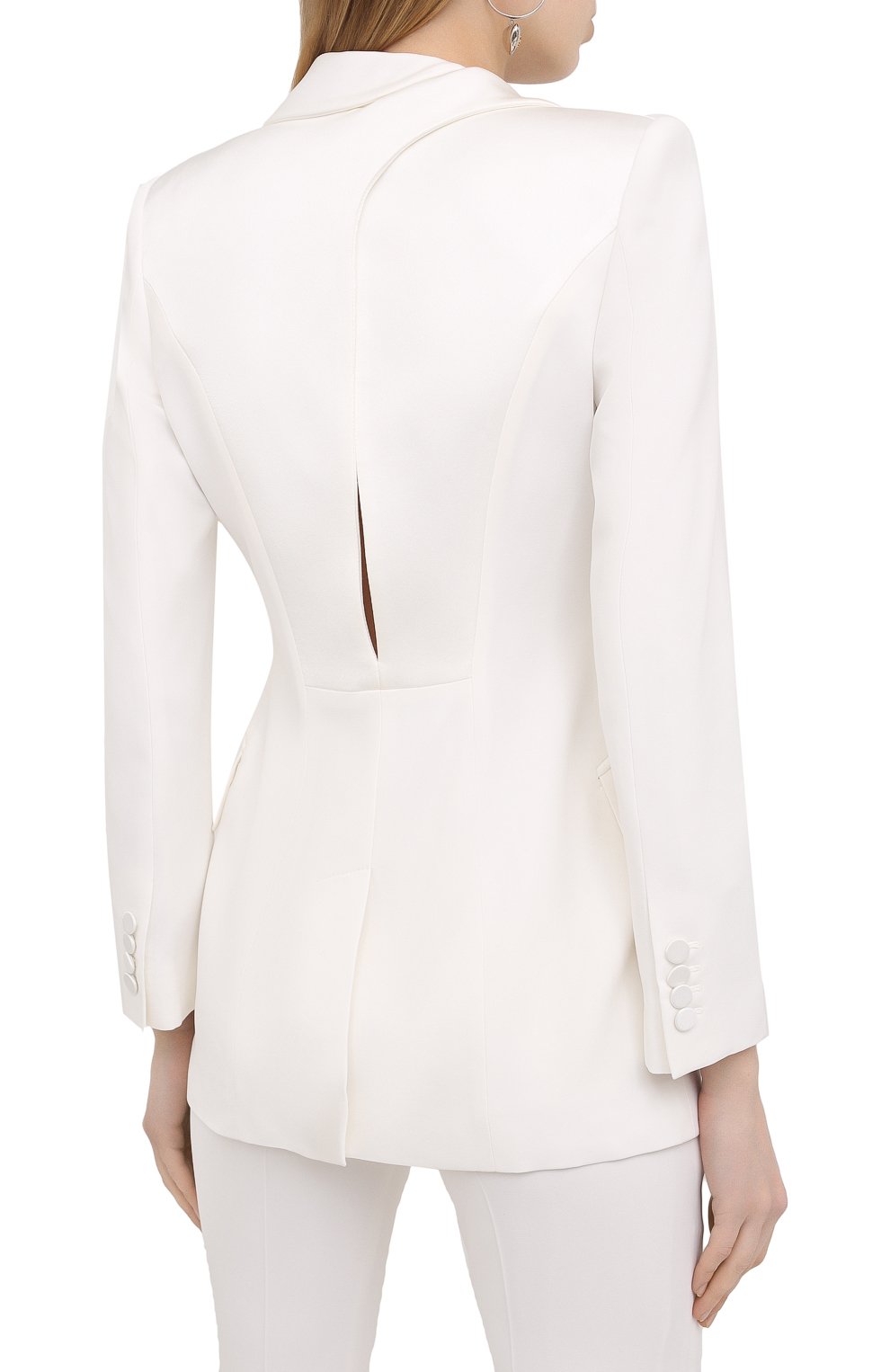 Жакет ALEXANDER MCQUEEN белого цвета по цене 263500 руб., арт. 643466/QEAAA, фото 4 Жакет ALEXANDER MCQUEEN, арт. 643466/QEAAA, фото 4
