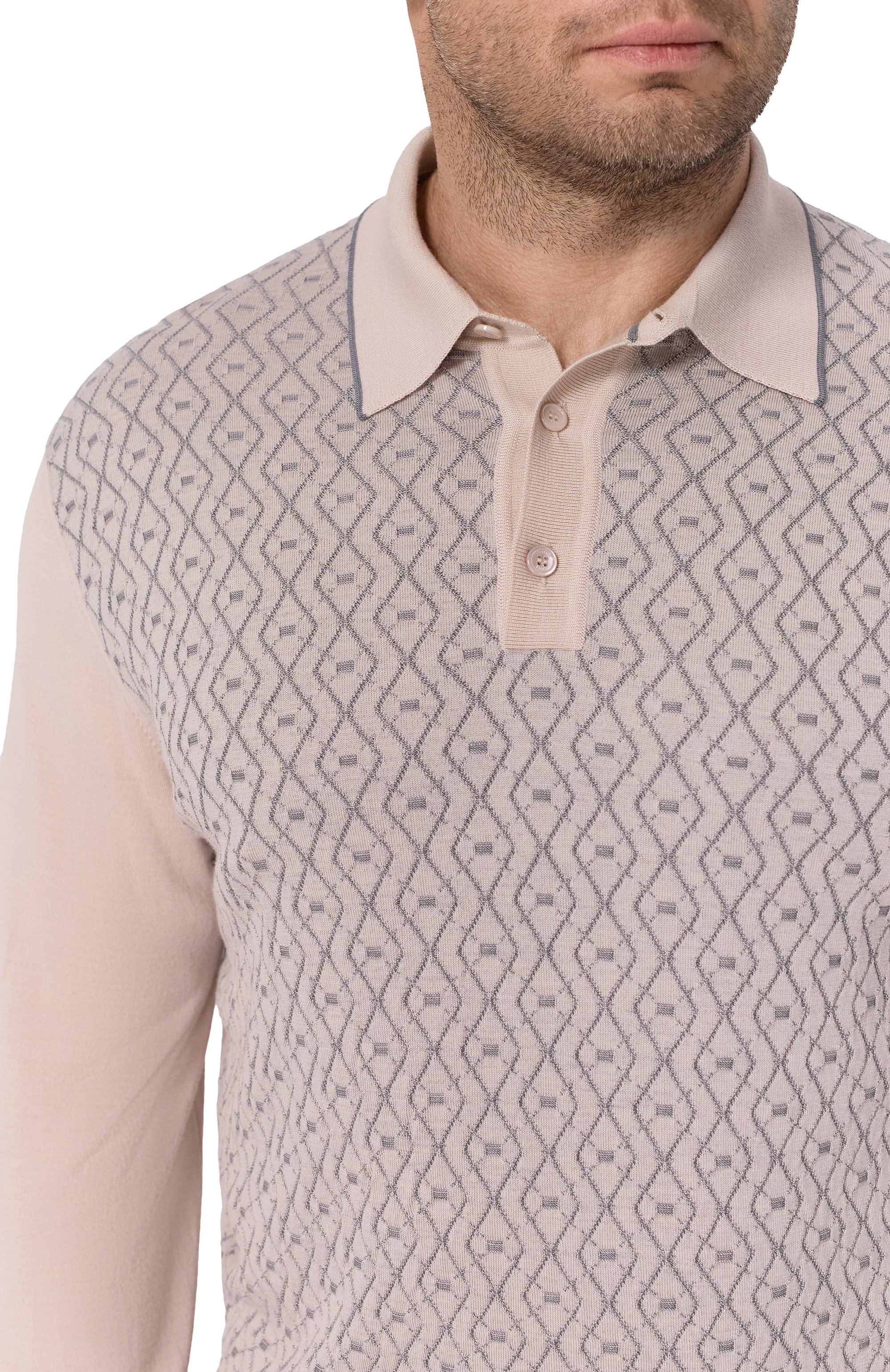 Поло из шерсти и шелка STEFANO RICCI, арт. KE06010P03/E25402, фото 5