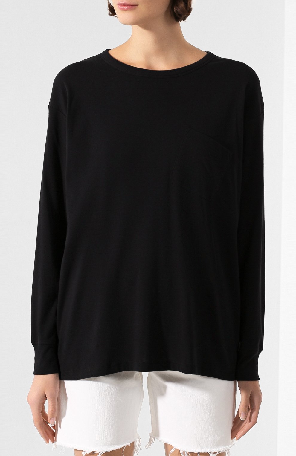 Хлопковый лонгслив ALEXANDERWANG.T, арт. 4CC1201078, фото 3