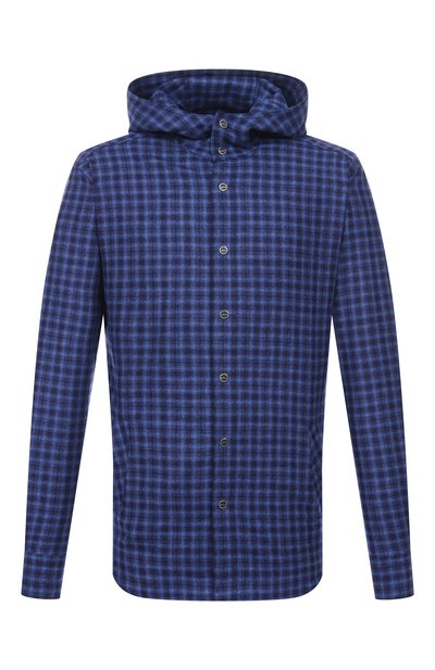 Мужская рубашка из шерсти и кашемира KITON, арт. UMCMARK0167G39