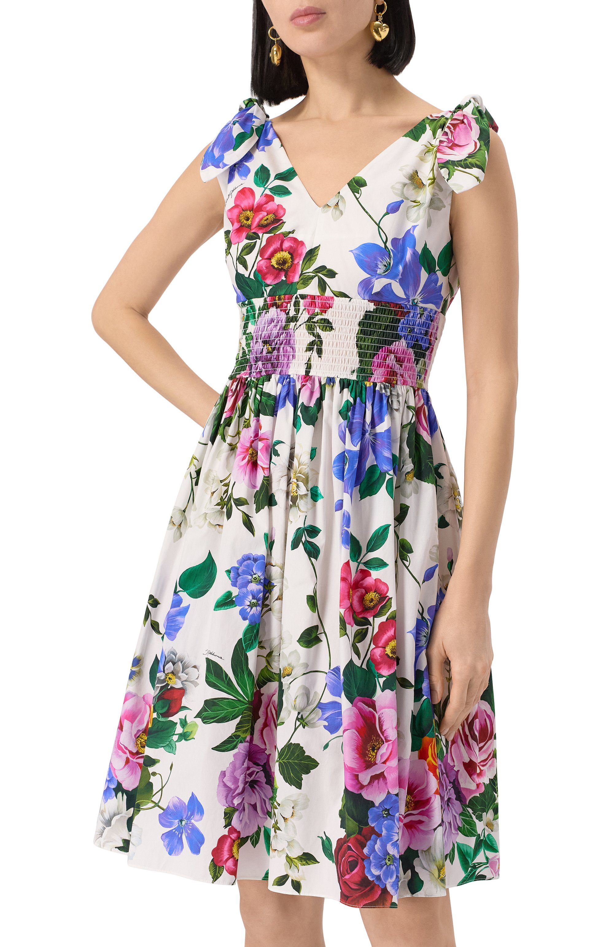 Хлопковое платье DOLCE & GABBANA, арт. F6I0AT/HS5S6, фото 3