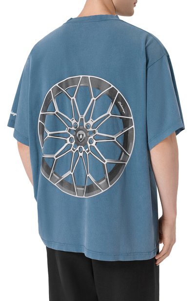 Хлопковая футболка balenciaga x automobili lamborghini BALENCIAGA, арт. 831305/TSVP9, фото 4
