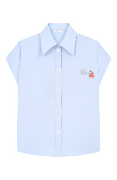 Хлопковая рубашка DOLCE & GABBANA, арт. L56S34/FU5Y4_001