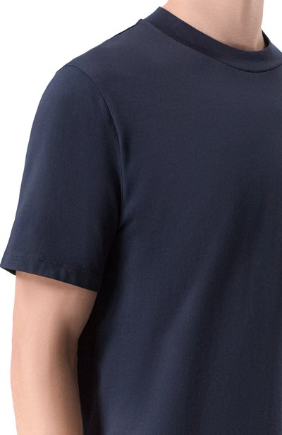 Хлопковая футболка JIL SANDER темно-синего цвета по цене 19700 руб., арт. J21GC0004/J45084, фото 5 Хлопковая футболка JIL SANDER, арт. J21GC0004/J45084, фото 5