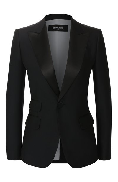 Женский жакет из смеси шерсти и шелка DSQUARED2, арт. S75BN0642/S42996