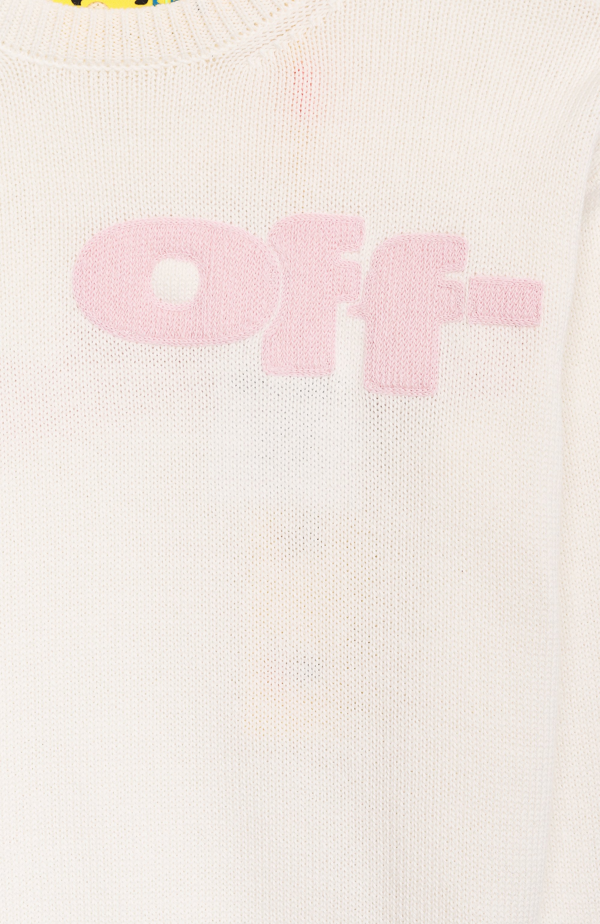 Хлопковый пуловер OFF-WHITE, арт. 0GHE002S25KNI002/4-12, фото 3