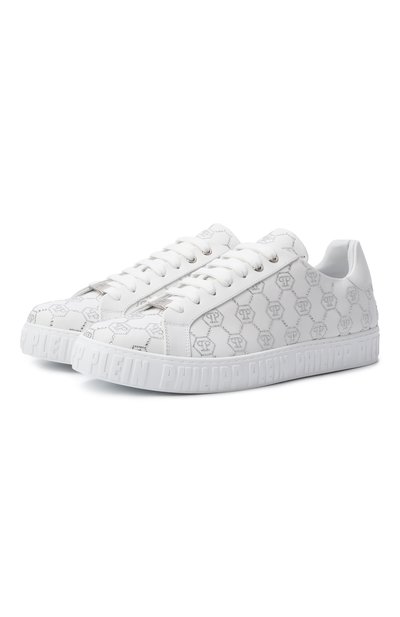 Мужские кожаные кеды carson PHILIPP PLEIN, арт. SAFS USC0920 PLE005N