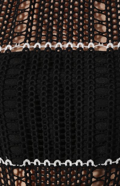 Вязаное платье SELF-PORTRAIT черного цвета по цене 29850 руб., арт. SP20-076, фото 5 Вязаное платье SELF-PORTRAIT, арт. SP20-076, фото 5