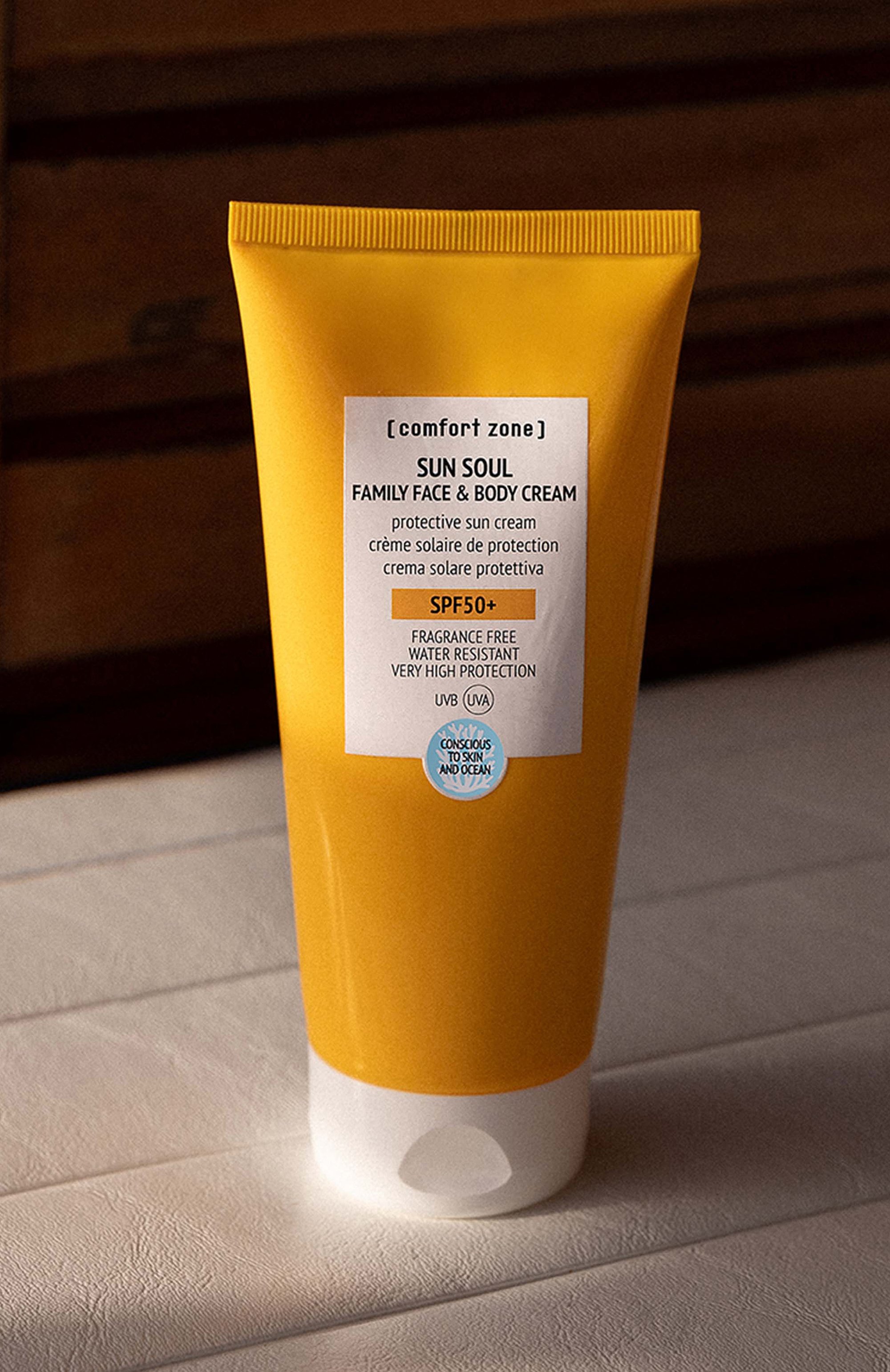 Солнцезащитный водостойкий крем для взрослых и детей spf50+ sun soul 200ml) COMFORT ZONE, арт. 12680, фото 3