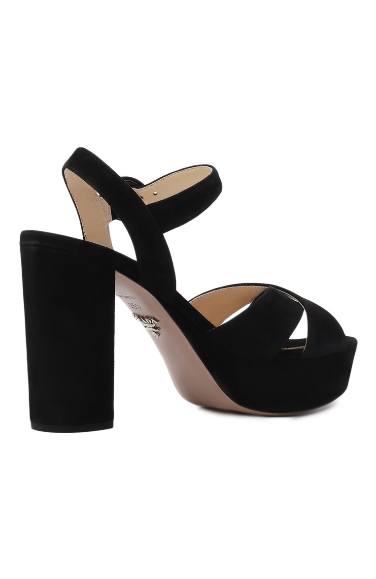 Замшевые босоножки PRADA, арт. 1XP63A-008-F0002, фото 3