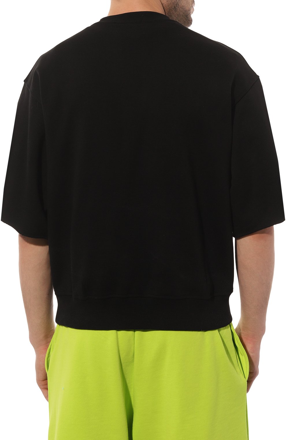 Хлопковый свитшот HINNOMINATE черного цвета по цене 12350 руб., арт. HUS3/HNM195, фото 4 Хлопковый свитшот HINNOMINATE, арт. HUS3/HNM195, фото 4