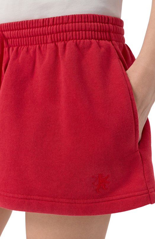 Хлопковая юбка Balenciaga 858108/TTVH3 Красный  858108/TTVH3 Фото 5