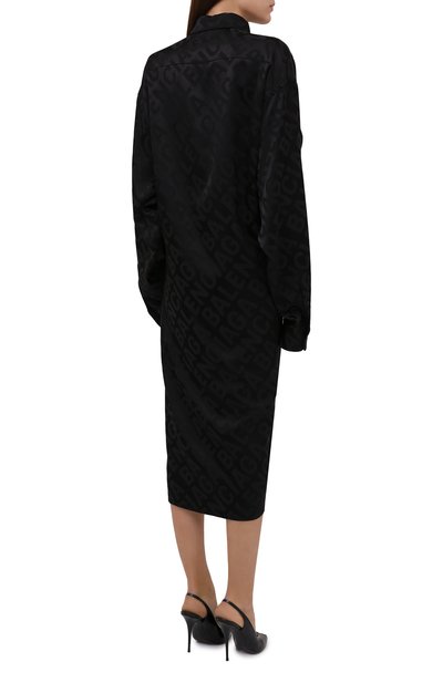 Атласное платье BALENCIAGA, арт. 671667/TI038, фото 4