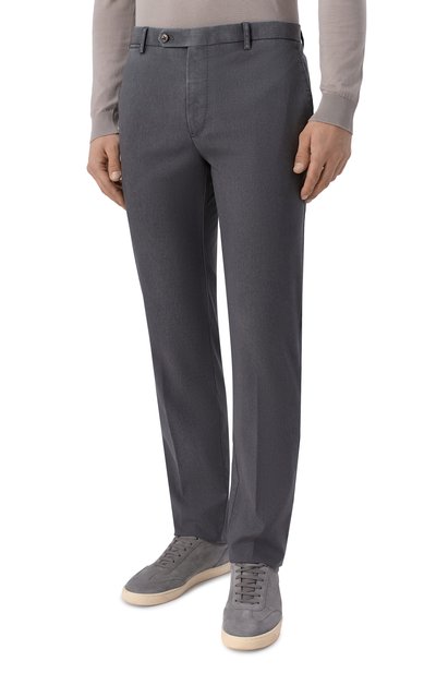 Шерстяные брюки BERWICH темно-серого цвета по цене 41700 руб., арт. VULCAN023-GD/DG0047, фото 3 Шерстяные брюки BERWICH, арт. VULCAN023-GD/DG0047, фото 3