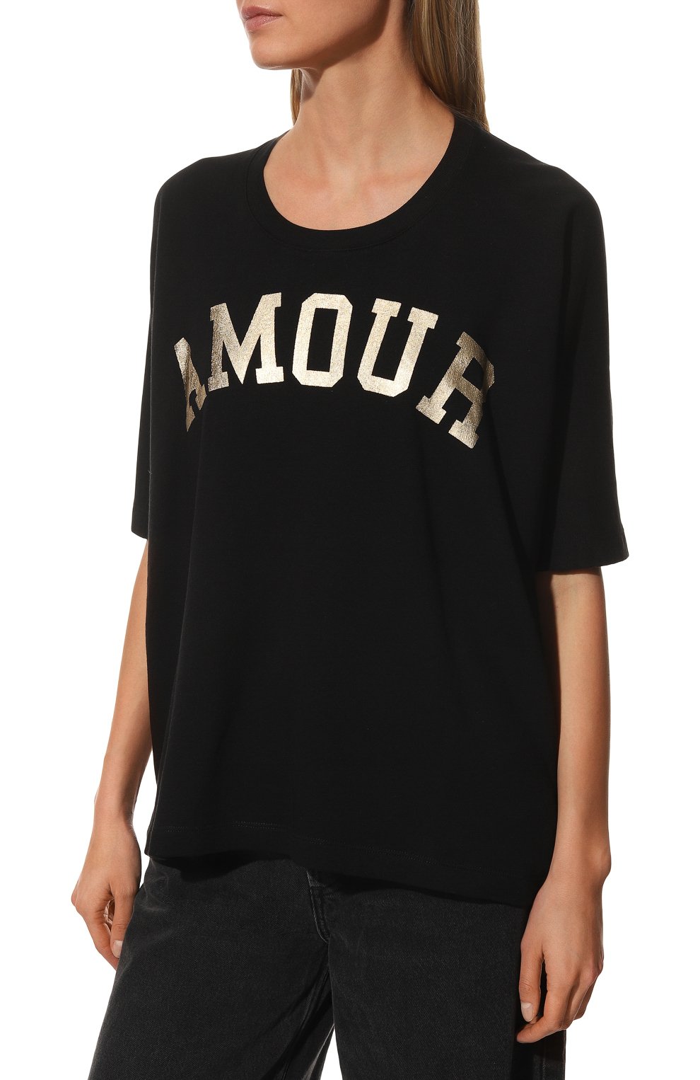 Хлопковая футболка ZADIG AND VOLTAIRE, арт. JWSS00010, фото 3