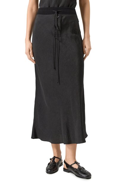 Юбка YUZEFI черного цвета по цене 36500 руб., арт. YUZRS25-RW-SK09-01, фото 3 Юбка YUZEFI, арт. YUZRS25-RW-SK09-01, фото 3