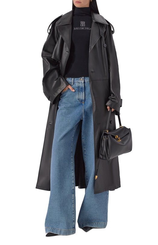Водолазка из вискозы Balenciaga 835491/T5231 Чёрный  835491/T5231 Фото 2