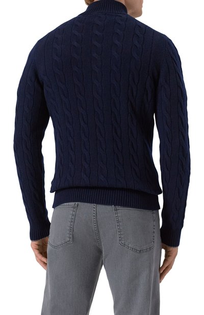 Кашемировый джемпер GRAN SASSO темно-синего цвета по цене 89250 руб., арт. 23151/15572, фото 4 Кашемировый джемпер GRAN SASSO, арт. 23151/15572, фото 4