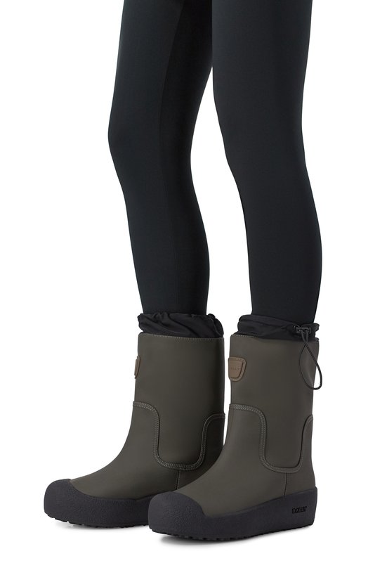 Комбинированные сапоги Bally WB004T/VT155 Хаки  WB004T/VT155 Фото 2