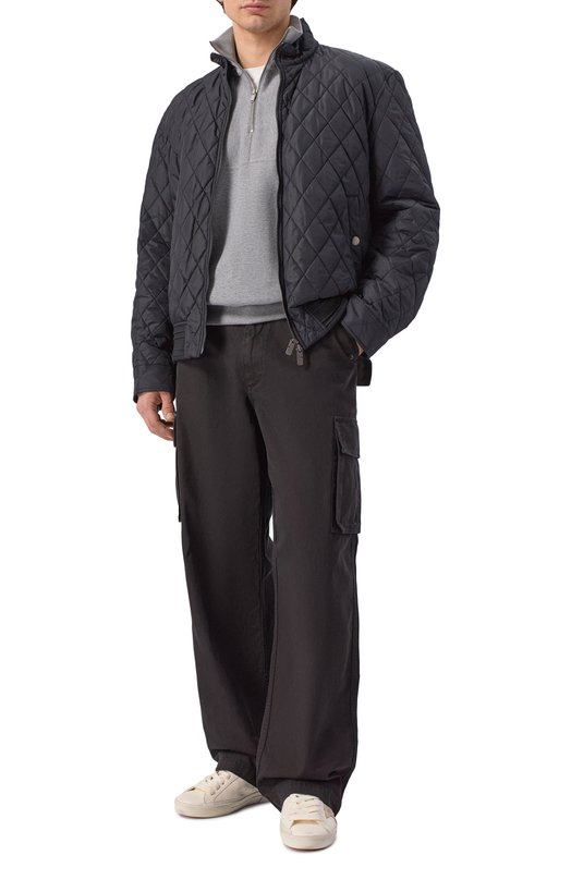 Утепленный бомбер Burberry 8115789 Чёрный  8115789 Фото 2