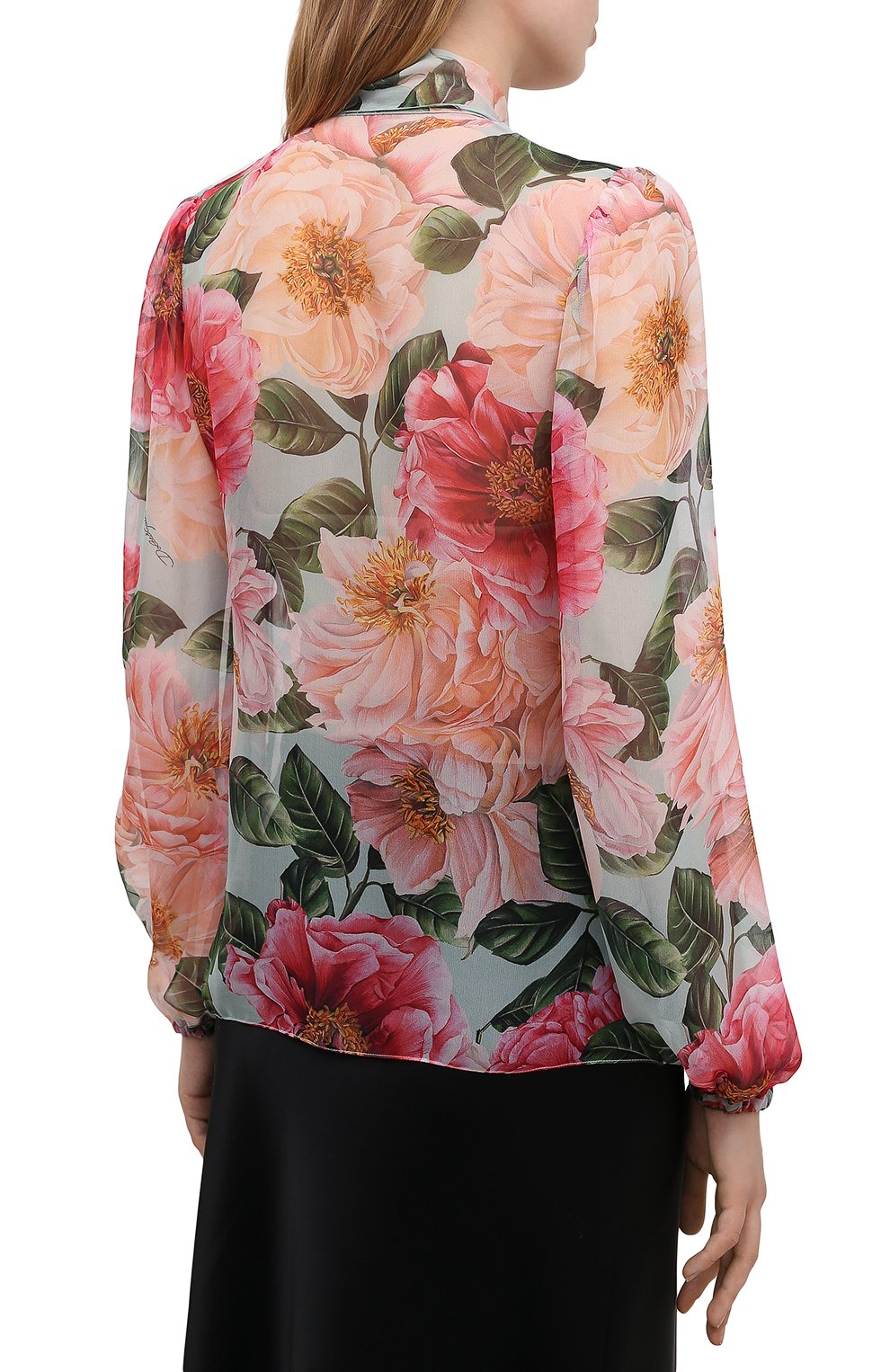 Шелковая блузка DOLCE & GABBANA, арт. F5N70T/IS1E4, фото 4