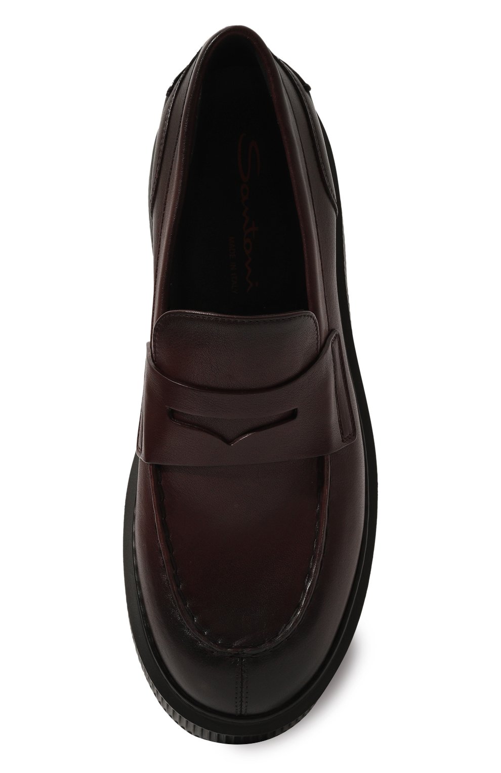 Кожаные пенни-лоферы SANTONI, арт. WUCG71043NERRLGA, фото 6