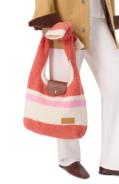 Сумка le pliage cocooning medium LONGCHAMP розового цвета по цене 59950 руб., арт. 10303HIT/HIT, фото 2 Сумка le pliage cocooning medium LONGCHAMP, арт. 10303HIT/HIT, фото 2