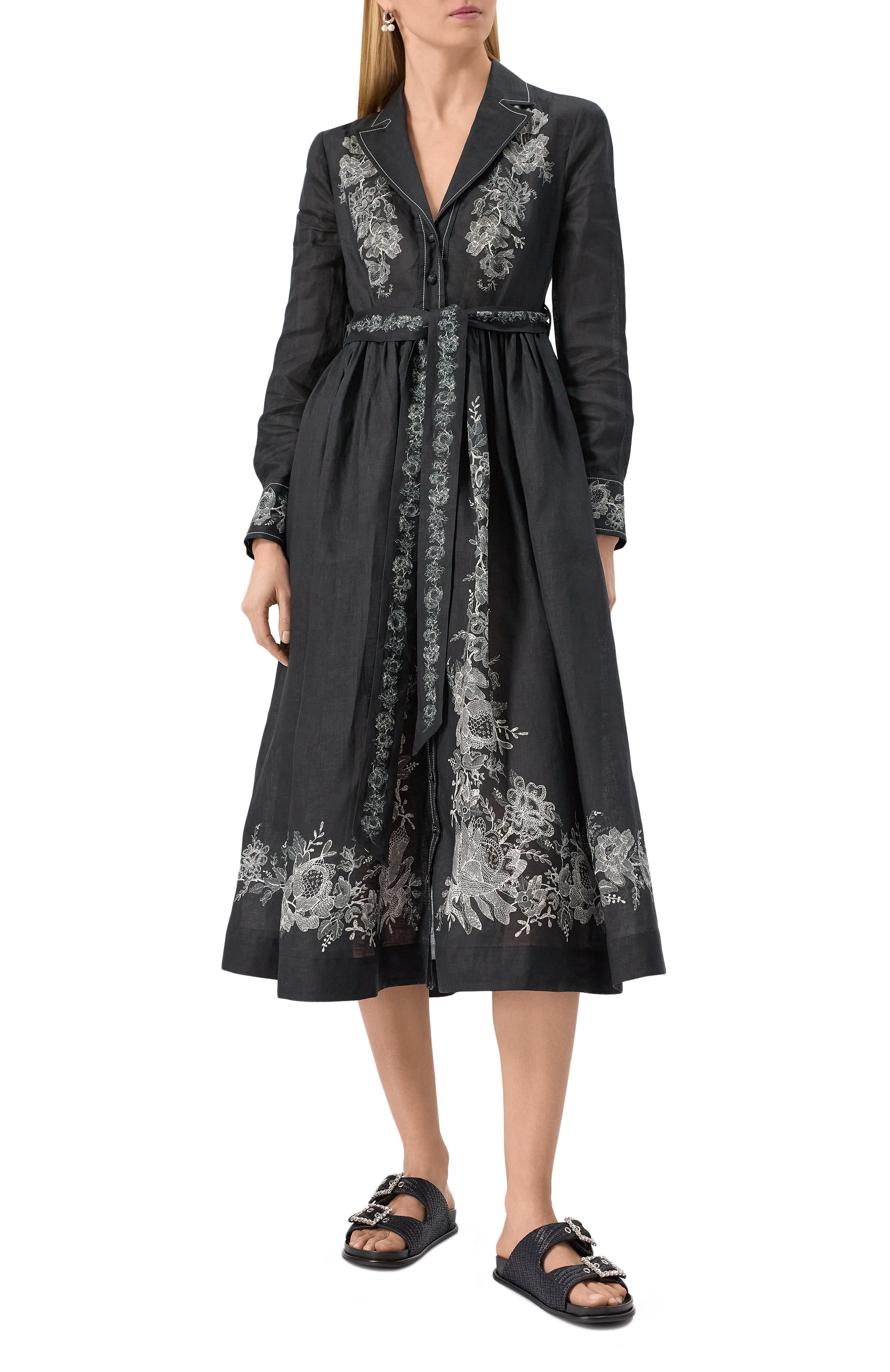 Льняное платье ZIMMERMANN, арт. 2409DR25R, фото 3